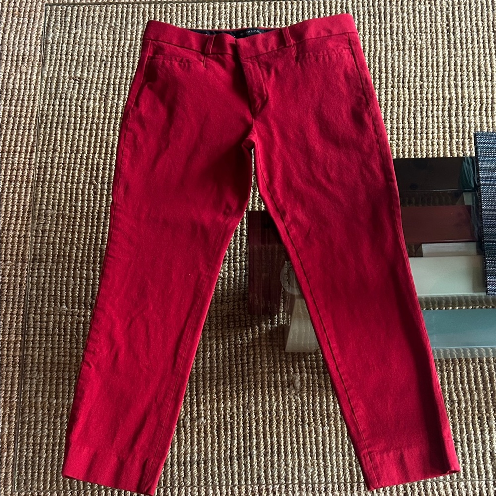 Banana Republic Women's Sloan Red Slacks - Size 8